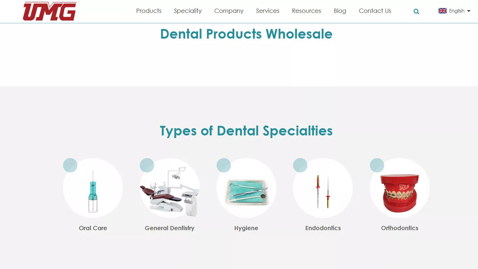 UMGROUP dental equipment and dental X-ray product range