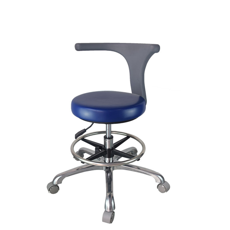 SV038B  Comfortable Hospital Stainless Steel Dentist Assistant Stool Dental Stool