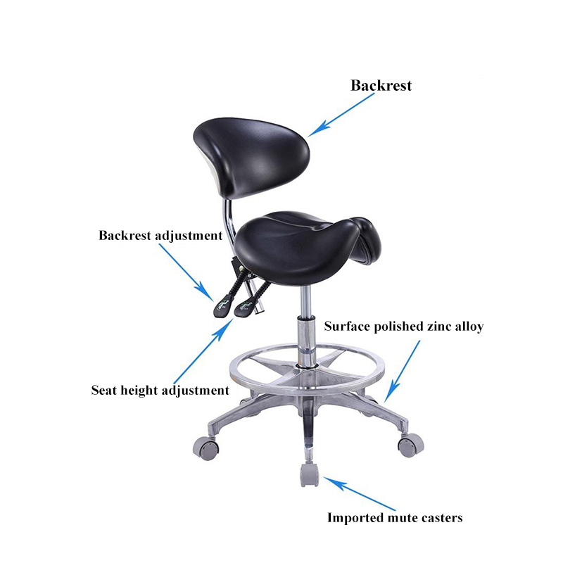 SV045 Dentist Armchair Dental Chair Stool with Wheels