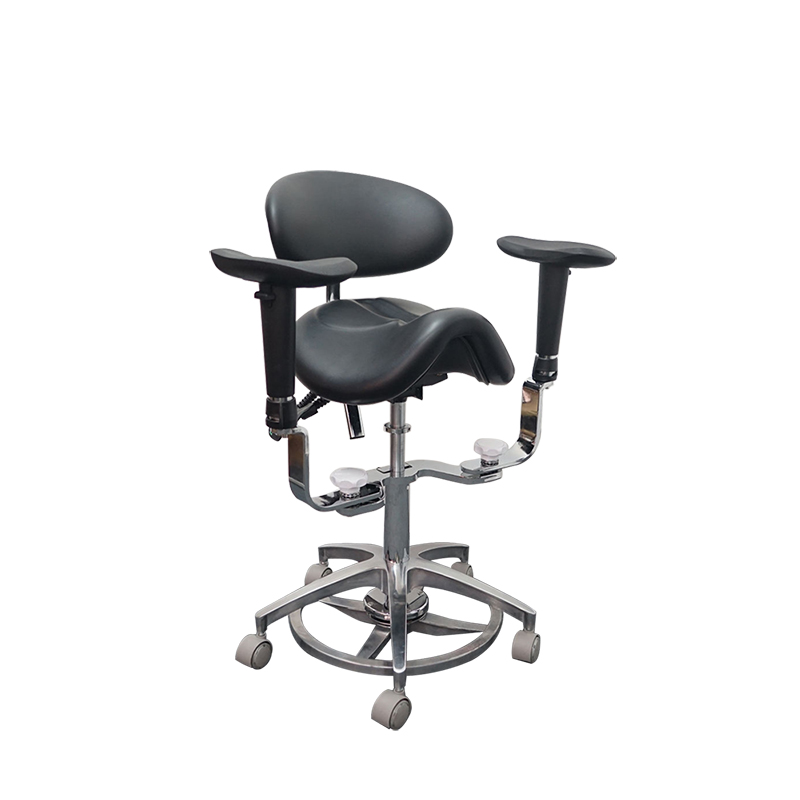 SV046 Saddle Seat Deluxe Dental Doctor Chair With Armrest 